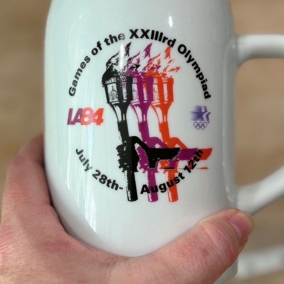 Vintage Torch 1983/1984 LA Olympic Star In Motion Mug - Picture 7 of 7